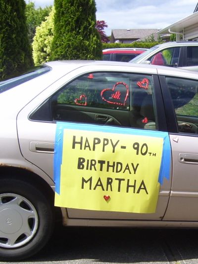 The cars all decked out!
