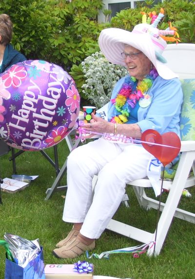 Martha enjoying the festivities.